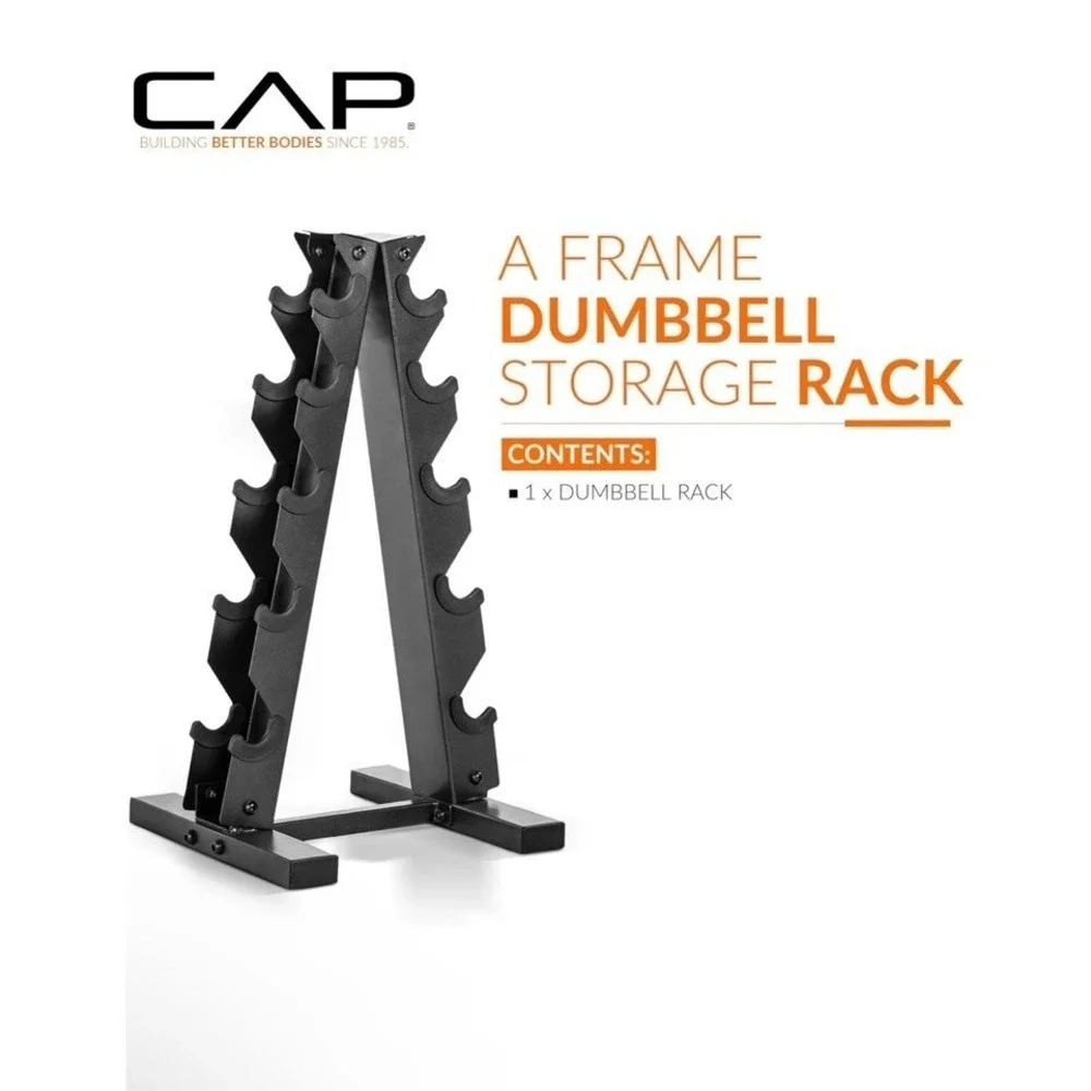 CAP Dumbbell Rack A Frame 5 Pair Storage Organizer‎ Home Gym Equipment Accessory